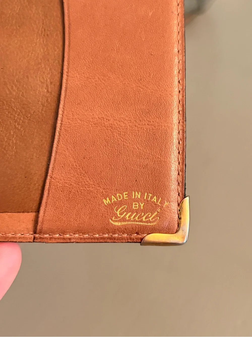 Gucci Monogram Canvas Card Holder in Brown Leather Trim - Picture 2 of 7